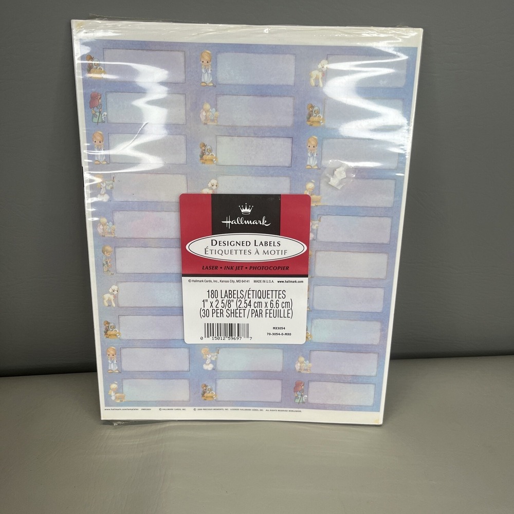 Hallmark Precious Moments 180 Address Labels Designed Vintage 2000 Y2k